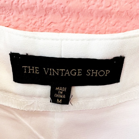 The Vintage Shop High Waist Pleated Wide Leg Pants M - Picture 4 of 7